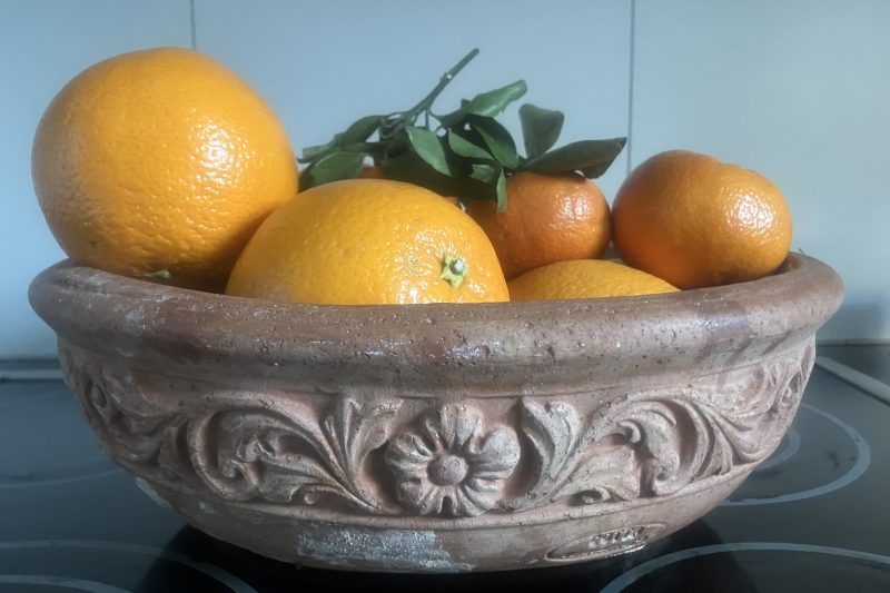 Orangen-patè - frischer Orangensaft Sternanis Rosen Kardamom Koriander-